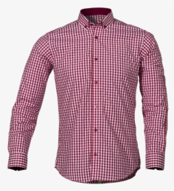 Camisa Cuadros Rojos Y Blancos - Long-sleeved T-shirt, HD Png Download, Free Download