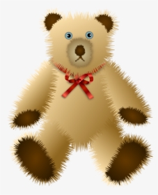 Shaggy Teddy Bear Free Vector - Vector Graphics, HD Png Download, Free Download