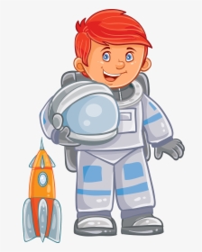 Clip Art Child Spacesuit - رائد الفضاء الصغير, HD Png Download, Free Download