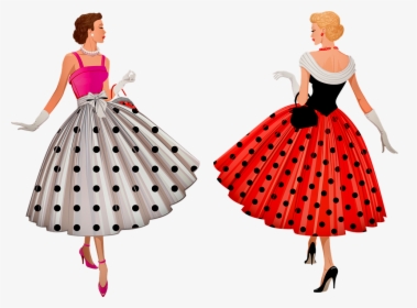 Vintage Women, 1950"s, Sexy, Old-fashioned, Women - 1950s Fashion, HD Png Download, Free Download