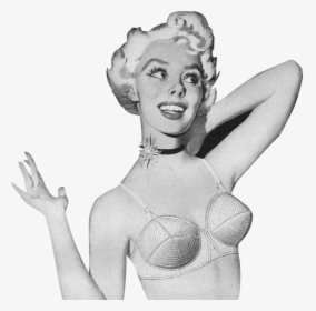 Vintage Girl Png - Size Breast 34b Girl, Transparent Png, Free Download