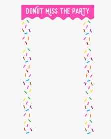 Party Clipart Donut Picture Free Stock - Transparent Donut Border, HD Png Download, Free Download