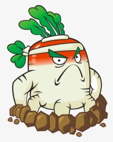 Transparent Zombies Clipart - Turnip Plants Vs Zombies, HD Png Download, Free Download