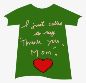 Green Shirt With Heart - Illustration, HD Png Download, Free Download