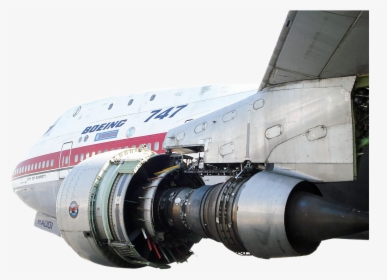 Boeing 747 Jet Engine - Jt9d 747, HD Png Download, Free Download