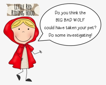 Picture - Little Red Riding Hood Speech Bubbles, HD Png Download, Free Download
