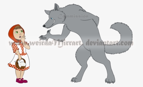 Chocobo Drawing Gastornis - Little Riding Hood Wolf, HD Png Download, Free Download