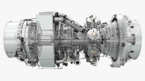 A Drawing Of A Gas Turbine - Aeroderivative Gas Turbines Siemens, HD Png Download, Free Download
