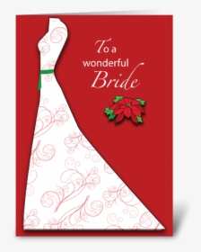 Bride Bridal Shower Silhouette Christmas Greeting Card - Greeting Card, HD Png Download, Free Download