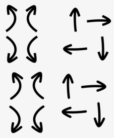 Arrow, Direction, Turn, Set, Left, Right, Up, Down - Set Of Arrows Png, Transparent Png, Free Download