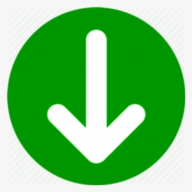 A Round Green Disc, Withe An Embedded Up Arrow - Sign, HD Png Download, Free Download