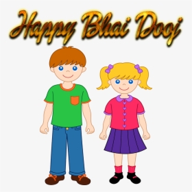 Happy Bhai Dooj Png Photo Background - Siblings Clipart, Transparent Png, Free Download