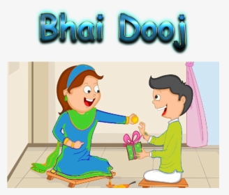 Bhai Dooj Png Free Background - Bhai Dooj Cartoon, Transparent Png, Free Download