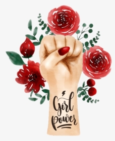 Happy Womens Day Png Image - Fist Watercolor Png, Transparent Png, Free Download