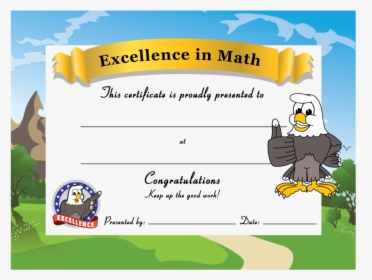 Pbis Award Certificates - Excellence In Math Certificate, HD Png Download, Free Download