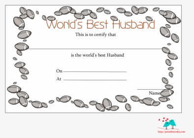 Certificate Template Clipart Anniversary Award - Best Husband Certificate Template Free, HD Png Download, Free Download