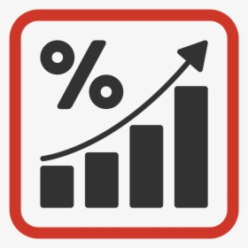 Graph Of Percentage Difference - Percentage Graph Icon, HD Png Download, Free Download