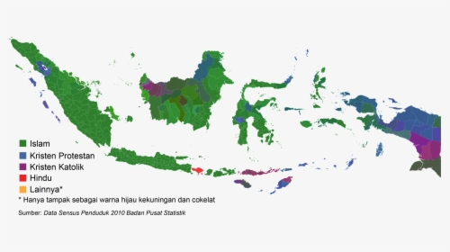 Indonesia Religion Percentage - Indonesia Map Vector Png, Transparent Png, Free Download