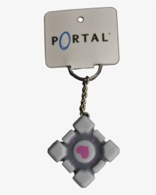Companion Cube Vinyl Keychain - Portal Heart Cube Keychain, HD Png Download, Free Download