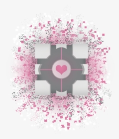 Companion Cube Explosion - Circle, HD Png Download, Free Download
