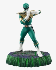 Mighty Morphin Power Rangers - Green Ranger Statue, HD Png Download, Free Download