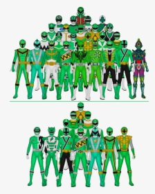 This Is A Group Shot Of Every Red Warrior From The - Green Eagle Ranger, HD Png Download, Free Download