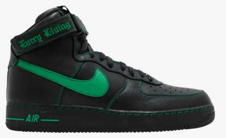 Black And Green Air Force 1, HD Png Download - kindpng