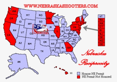 Nebraska Reciprocity - Nevada Gun Laws, HD Png Download, Free Download