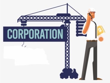 A Man Forming A Corporation In Nebraska - Corporation, HD Png Download, Free Download