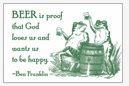 Beer Ben Franklin Magnet - Beer, HD Png Download, Free Download
