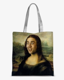Nicolas Cage As The Mona Lisa ﻿classic Sublimation - Nicholas Cage Shower Curtain, HD Png Download, Free Download