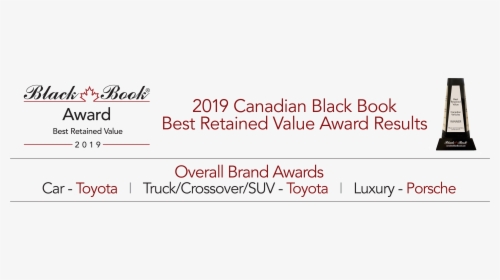 2019 Cbb Retained Value Award - Canadian Black Book, HD Png Download, Free Download