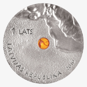 Lv 2010 1lats Amber A - Commemorative Coins Latvia, HD Png Download, Free Download
