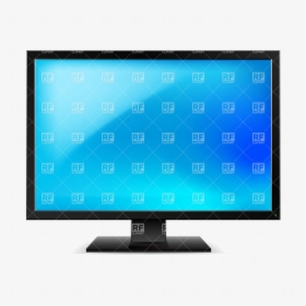 Tv Blank Lcd Set Or Monitor Vector Image Illustration - Monitor Image Download, HD Png Download, Free Download