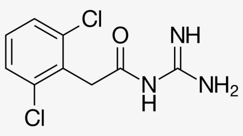 Transparent Adderall Png - Guanfacine Chemical Structure, Png Download, Free Download