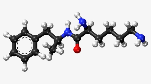 Lisdexamfetamine Ball And Stick Model - Structure Of Sebacoyl Chloride, HD Png Download, Free Download