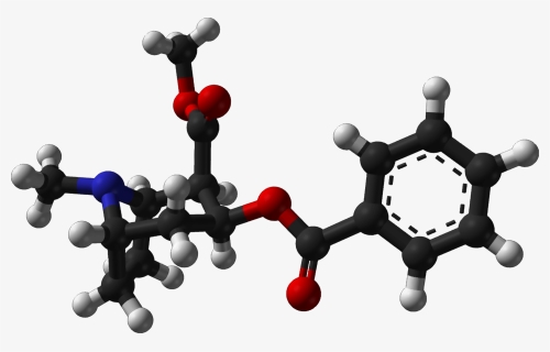 Cocaine From Xtal 1983 3d Balls - Cocaine Chemical Structure 3d, HD Png Download, Free Download