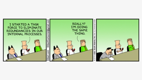 Organized Chaos - Dilbert Redundant, HD Png Download, Free Download