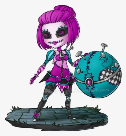 Orianna Sewn Chaos Chibi By 7guineapig7 - Chibi Orianna League Of Legends, HD Png Download, Free Download