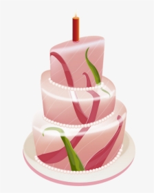 Tube Gâteau D"anniversaire, Bougie - Birthday Cake, HD Png Download, Free Download