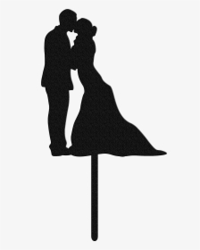 Bluewater Decor Wedding Couple Cake Topper Black - Couple Cake Images Topper, HD Png Download, Free Download