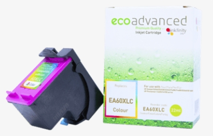 Ecoadvanced Hp 60xl Tri-colour Ink Cartridge - Bag, HD Png Download, Free Download
