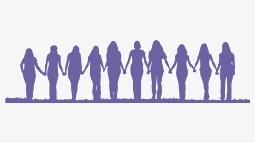 Friendship Silhouette Woman Clip Art - Women Holding Hands Silhouette, HD Png Download, Free Download