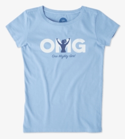 Girls One Mighty Girl Crusher Tee - Active Shirt, HD Png Download, Free Download
