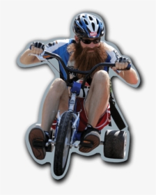 Free Png Download Bearded Guy On Bike Png Images Background - Guy On Bike Transparent, Png Download, Free Download