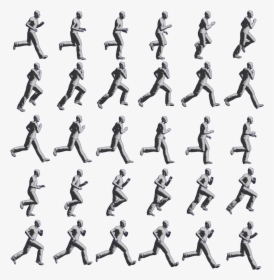 3d Soldier Sprite Sheet Png - Animation Illusion Of Movement, Transparent Png, Free Download