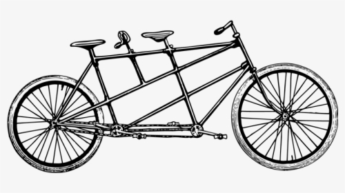 The Tandem - Tandem Bicycle Clipart, HD Png Download, Free Download