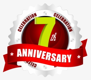 7th Anniversary Logo Template In The Round Label Ping - 5th Anniversary Logo Png, Transparent Png, Free Download