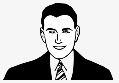 Gents Face Clip Art - Man Face Clipart Black And White, HD Png Download, Free Download