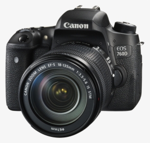 Digital Slr Camera Png Hd - Canon Eos 760d 18 135mm, Transparent Png, Free Download